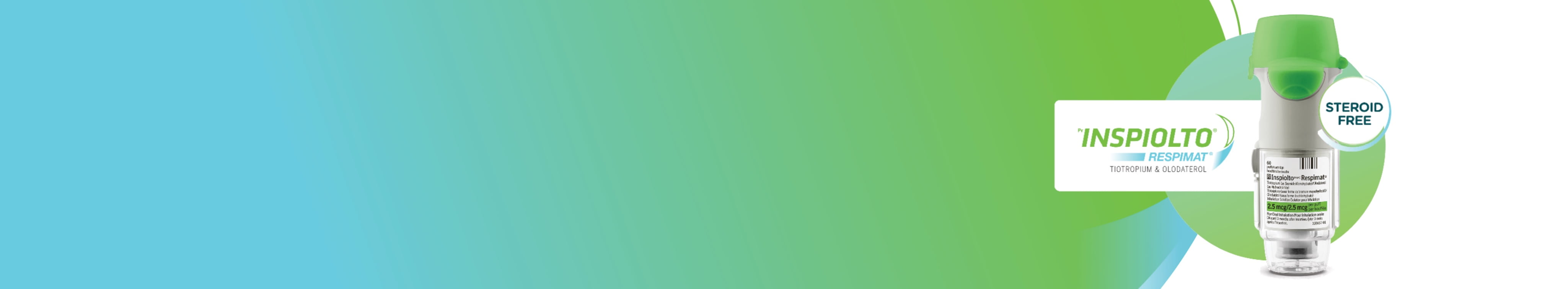 INSPIOLTO device with steroid-free badge